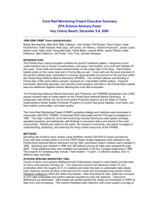 Coral Reef Monitoring Project Executive Summary 2000