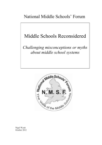 Misconceptions or myths about middle school systems