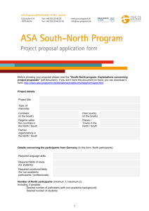 Projektvorschlagsformular - ASA