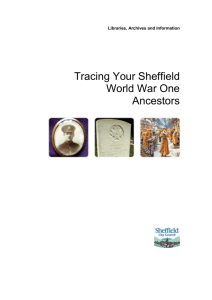 Tracing your Sheffield WWI Ancestors v1-0