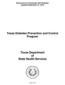 resourcelist - Texas Department of State Health Services