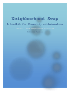 Lowry Hill East Neighborhood Swap Toolkit