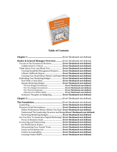 Preview Table of Contents - Mastering Automotive Digital Marketing