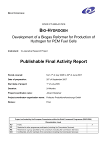 Final Report - BIO-HYDROGEN