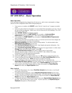 U-2000 Brief Directions - Department of Chemistry | Tufts University