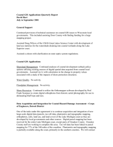 Third Quarter Report 2001 - Wisconsin Coastal GIS Applications
