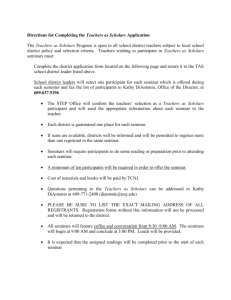 Teacher As Scholars Registration Form