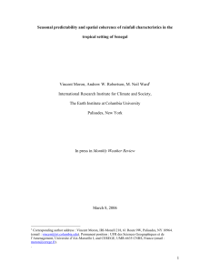 Moron et al., 2006a - International Research Institute for Climate and