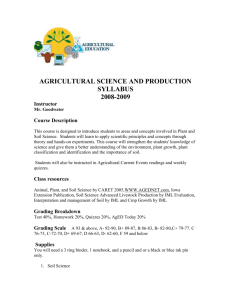 Agriculture Science & Production