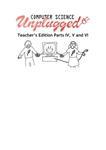 Introduction - Computer Science Unplugged