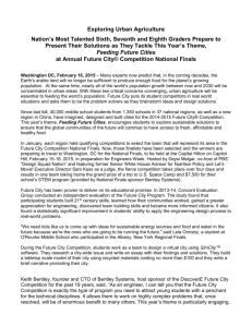 2014-2015 Future City Competition National Finals Press Release