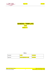 General template with instructions