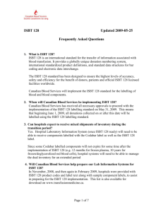 ISBT 128 Frequently Asked Questions