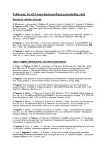 Publication list of Joseph Ambrose Pagaran (sorted by date)