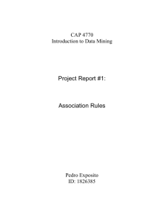 Project Report #1 - Pedro C. Exposito