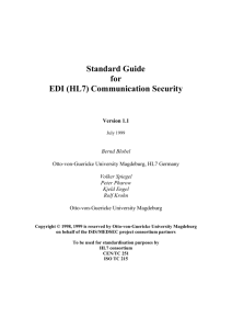 6 EDI Communication Security Services