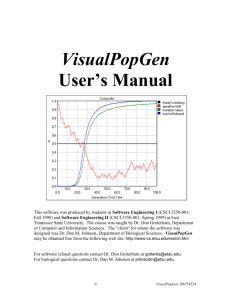 Visual Popgen - Department of Computing | East Tennessee State