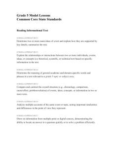 (see above) - Referenced Common Core State Standards