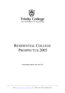 residential college - Trinity College Local