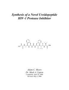 Synthesis of a Novel Ureidopeptide HIV-1