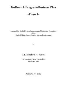 February 2013 Gulfwatch P-B Plan Phase GH FINAL SUBMITTED