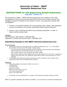 University of Idaho - IBEST Genomics Resources Core