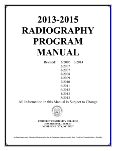 radiography (a45700) - Carteret Community College