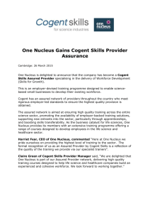 press release - Cogent Skills