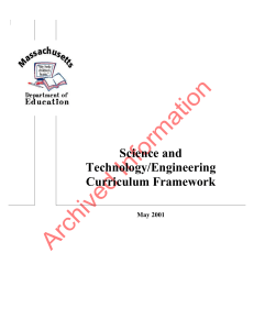 Science and Technology/Engineering Curriculum Framework
