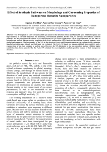 Sample paper for ICAMN-2012