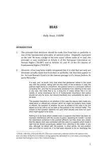 Bias by Holly Stout - The Constitutional & Administrative Law Bar