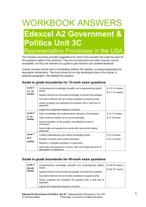 Edexcel A2 Government & Politics Unit 3C