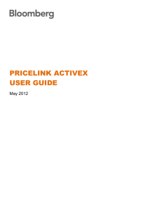 Pricelink ActiveX Introduction