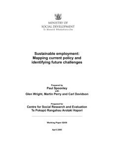 The Working Paper (Word 1.01MB) - Ministry of Social Development