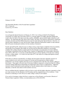 HACU Letter to the Legislature on the Higher Education Budget