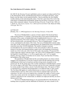 The Cloth Districts Of Yorkshire, 1849-50