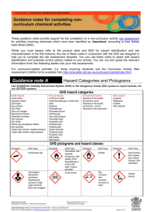 Guidance Notes Chemical Risk Assessment