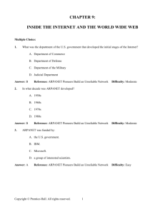 Inside the Internet and the World Wide Web