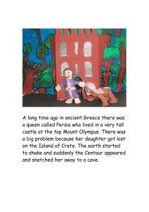 A long time ago in ancient Greece there was a queen called Persia
