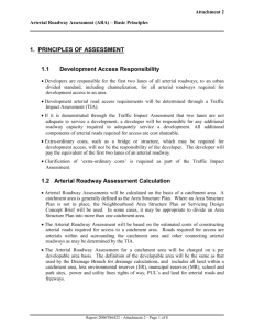 Arterial Roadway Assessment