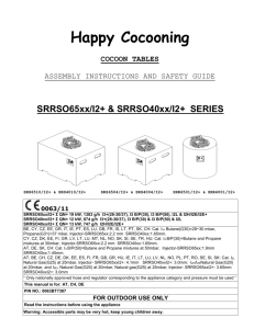 User manual Cocoon Table