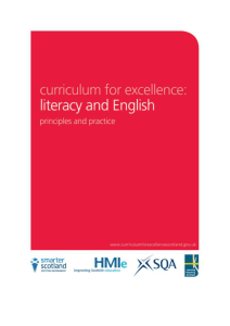 Literacy and English: Principles and practice
