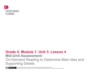 Grade 4: Module 1: Unit 3: Lesson 4 Mid