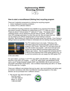 How to start a monofilament (fishing line) recycling program