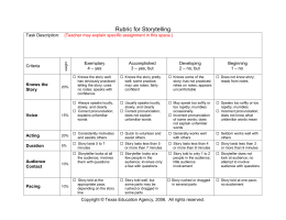 Core French Rubric Evaluation: Oral Presentation