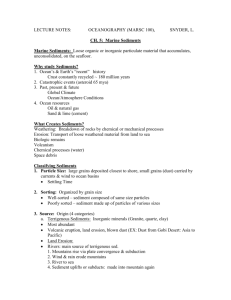 Ch. 5 Marine Sediments Lecture Notes Page