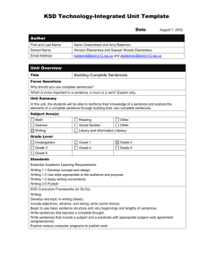 Unit Plan Template - Kent School District