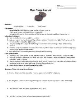 Oreo Mitosis Student Worksheet Materials Needed 6 Oreo Cookies