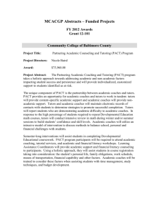FY 2012 MCACGP Abstracts - Maryland Higher Education