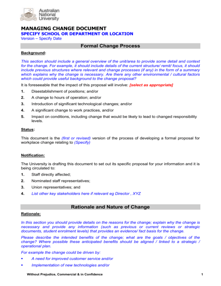 change management dissertation proposal